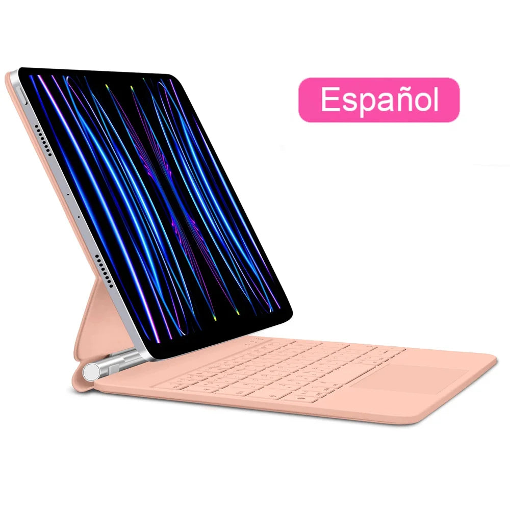 GOOJODOQ Magic Keyboard for iPad Pro 11 Inch 4th/3rd/2nd/1st Gen iPad Air 11 M2 M3 Air 4 Air 5 Floating Stand Bluetooth Keyboard