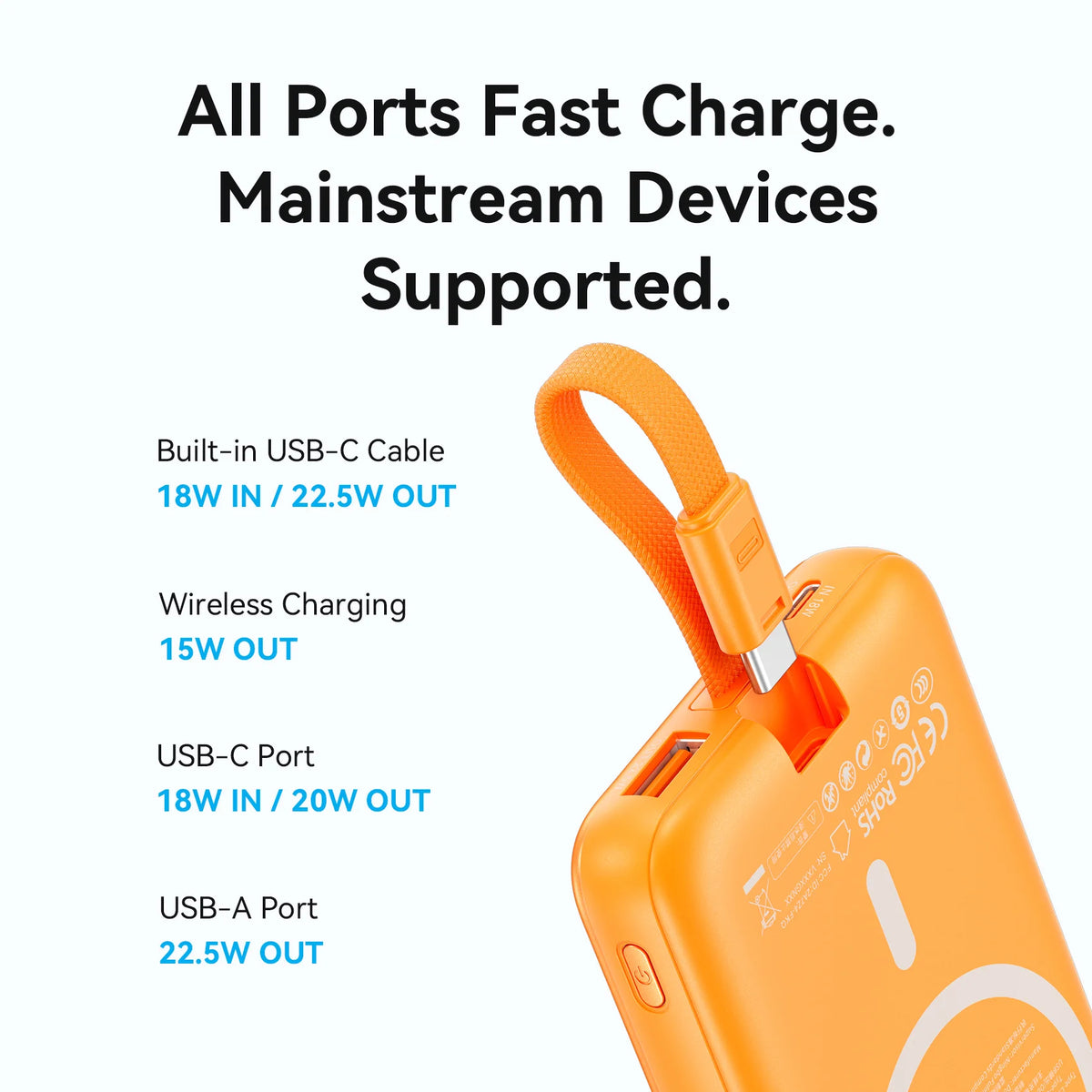 batterie Magnetic sans fil 10000 mAh
